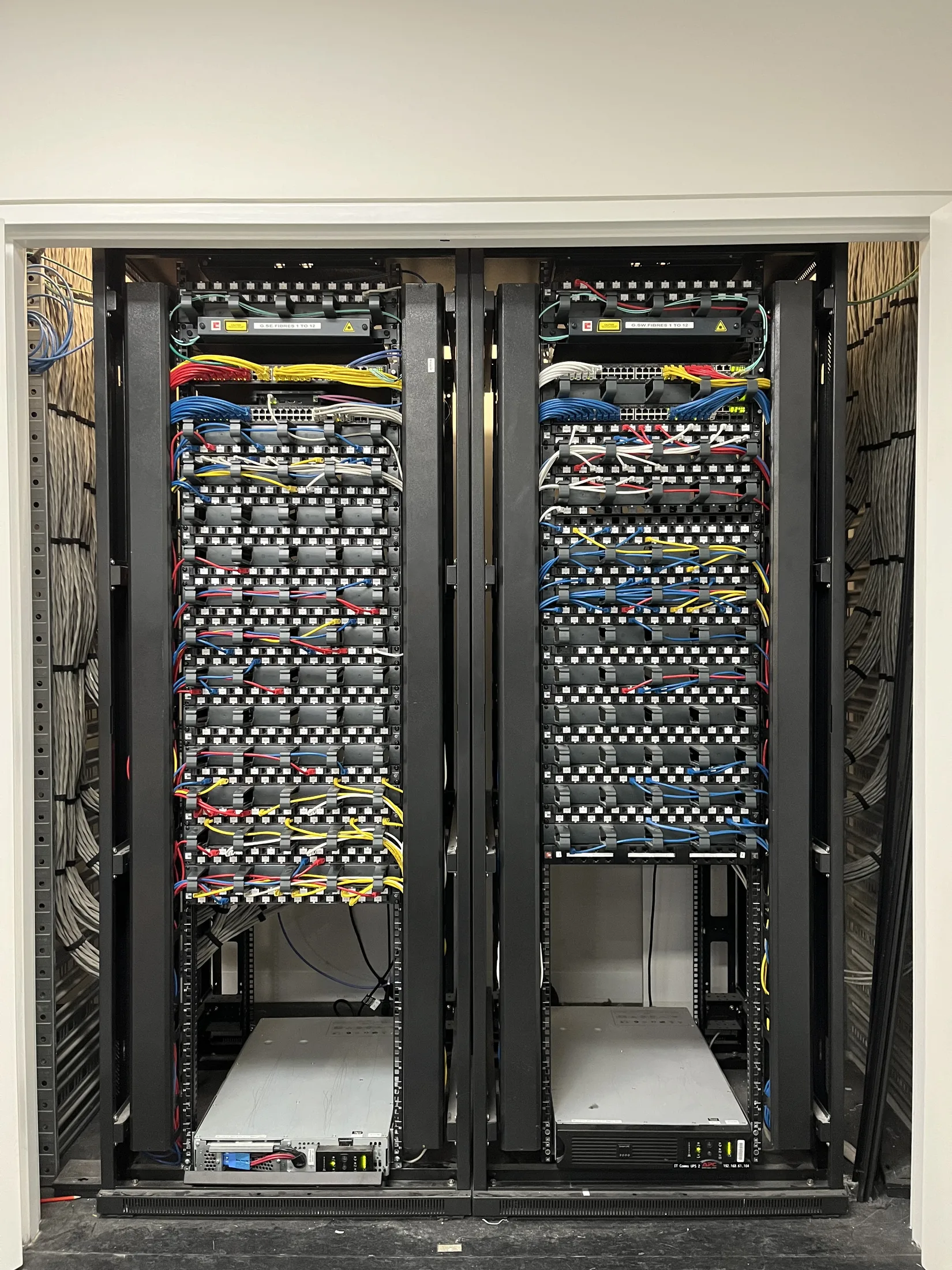 Server room at Nossal High School